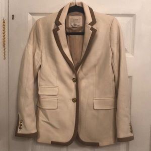 J. Crew size 6 cream Hacking Jacket